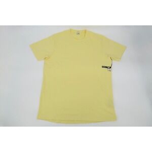 Swet Tailor Men's Butter Yellow Cotton Stretch T-Shirt Crew Tee Shirt Size XXL‎